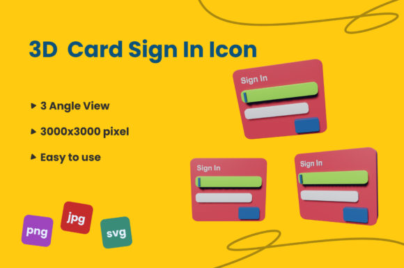 3D Card Sign in Icon: Premium Graphics and Icons for Modern Publishing