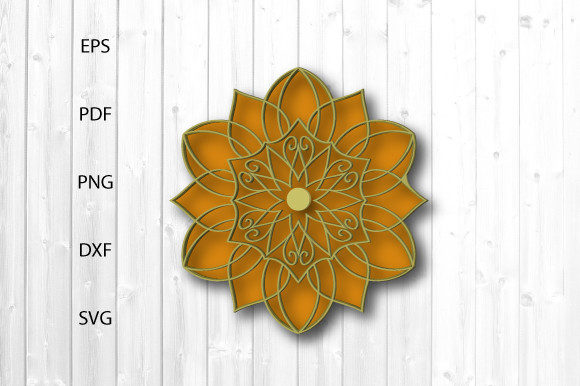 3d Dad s Decorative Layer Mandala SVG2 Graphics in Crafts