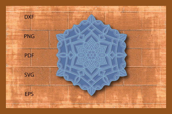 3d Dad s Decorative Layer Mandala SVG7 for Graphics and Crafts