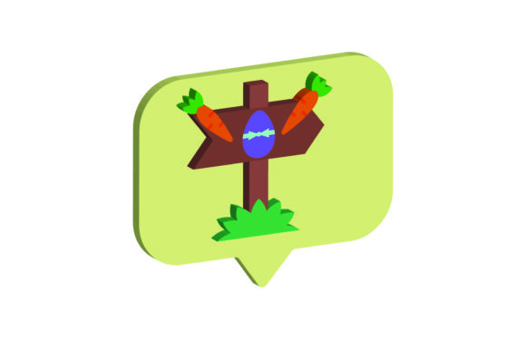3D Easter Icon Carrot Graphics Review for Freebies
