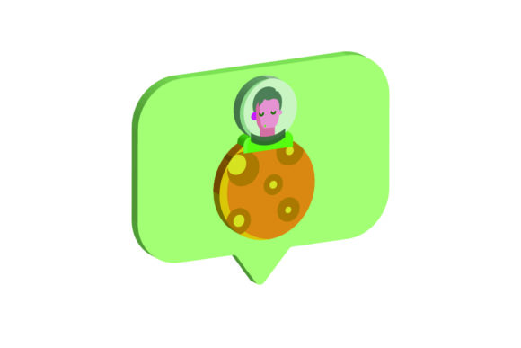 3D Icon Space Moon and Astronaut Graphics Review