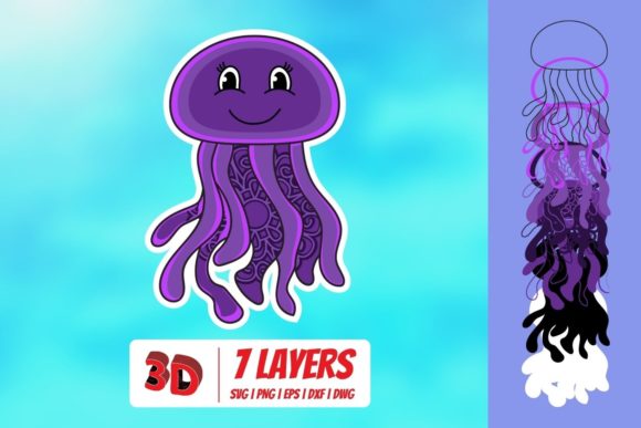 3D Jellyfish SVG: A Crafts Graphics Review for Local Brands