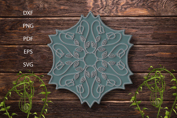 3d Moms Decorative Layer Mandala SVG9 for Graphics and Crafts