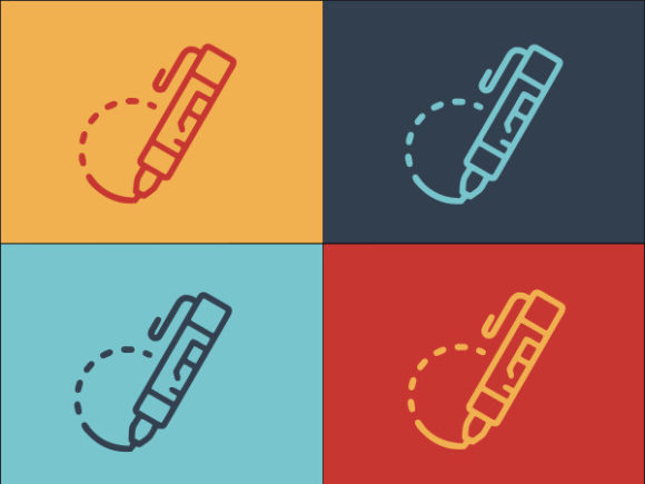 3d Office Pen Graphics and Logos for Local Brands