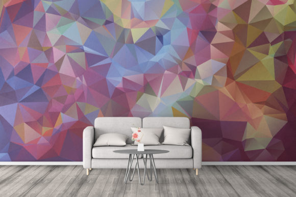 Abstract Polygonal Space Background for Modern Graphics