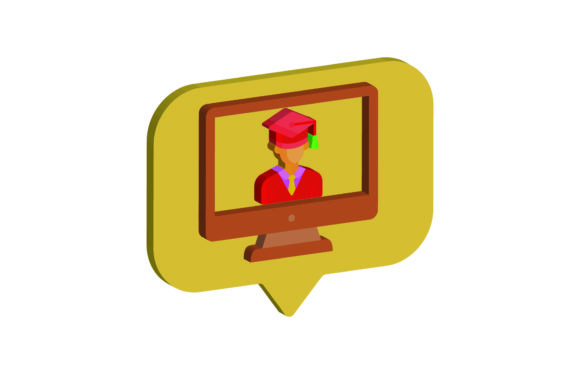 Laptop 3D Icon Graduation: Essential Graphics for Freebies