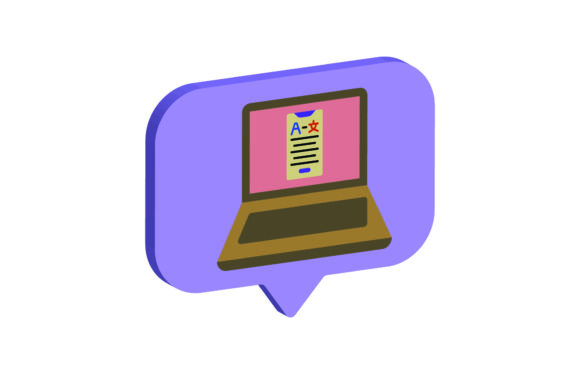 Laptop 3D Icon Translate: Modern Graphics for Freebies