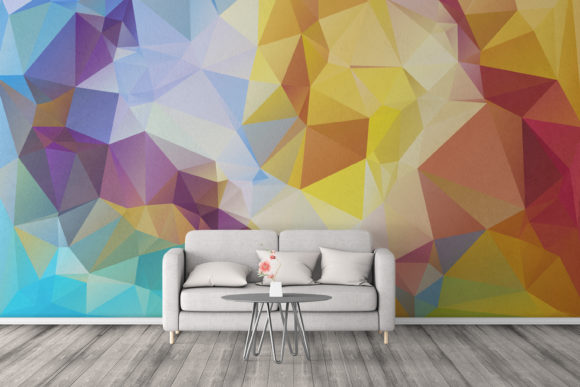 Low Poly Crystal Background for Graphics and Backgrounds