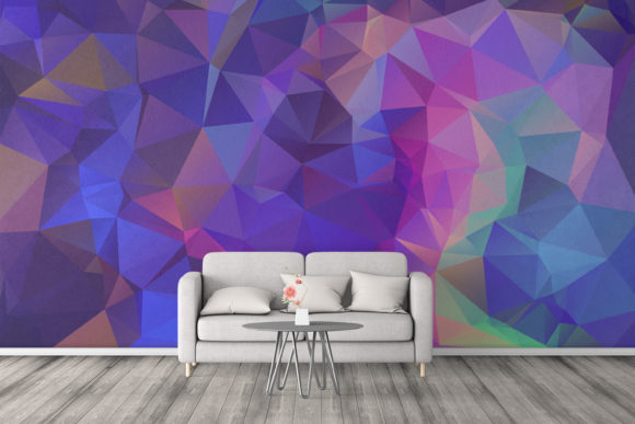 Low Poly Geometric Background for Modern Graphics