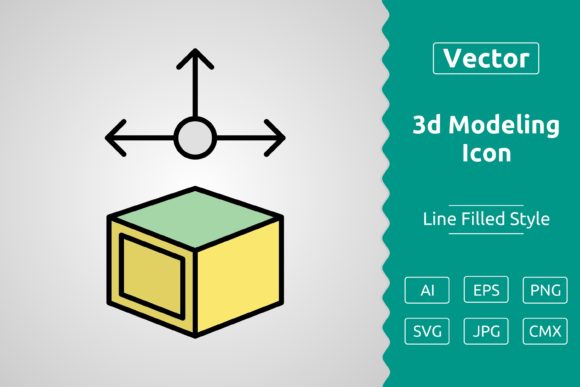Vector 3d Modeling Filled Outline Icon Review